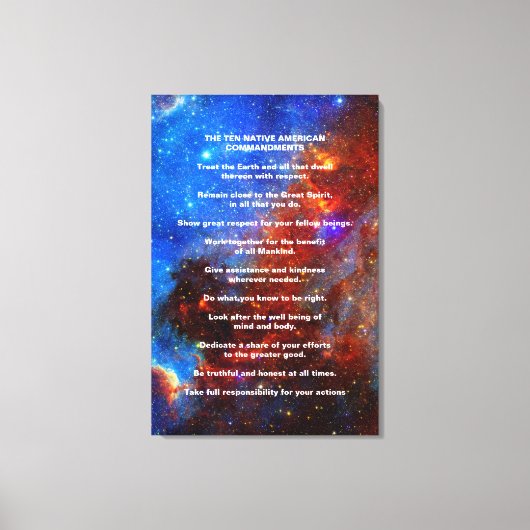 Tien Indische Indische Native Commando Canvas Afdruk (Voorkant)