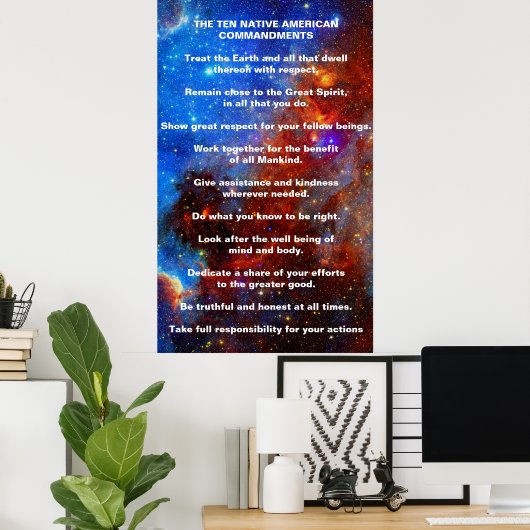 Tien Indische Indische Native Commando Poster (Thuiskantoor)