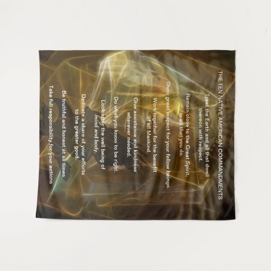 Tien Indische Indische Native Commando Wandkleed (Voorkant (horizontaal))