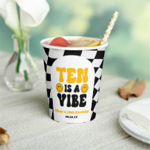 Tien Is Een Vibe Retro Tiende 10e Verjaardagsfeest