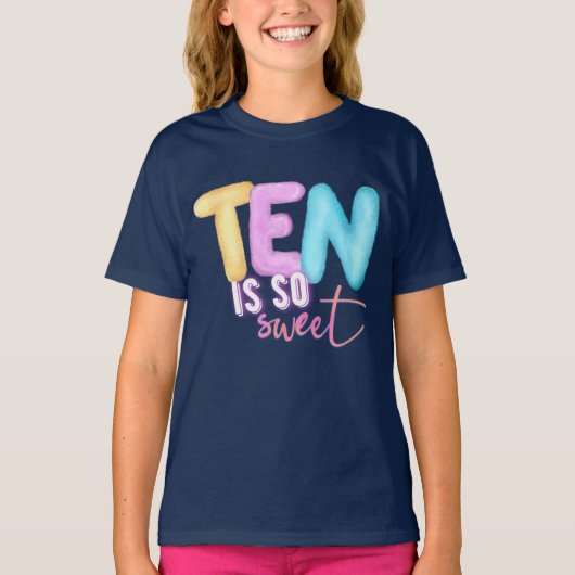 tien is zo zoet t-shirt (Voorkant)