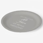 Tien jaar Geweldige vieren Papieren Bordje (Gekanteld)