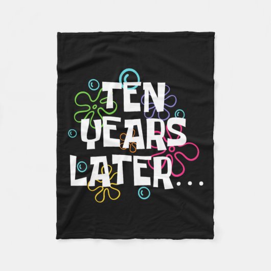 Tien jaar later grappige meme 10 jaar oude 10e geb fleece deken (Voorkant)