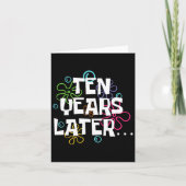 Tien jaar later grappige meme 10 jaar oude 10e geb kaart (Voorkant)