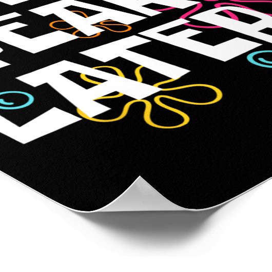 Tien jaar later grappige meme 10 jaar oude 10e geb poster (Hoek)