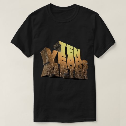 Tien jaar na essentiële T-shirt (Design voorkant)