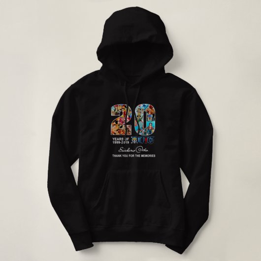 Tien jaar Oda Eiichiro bedankt voor de Hoodie (Design voorkant)