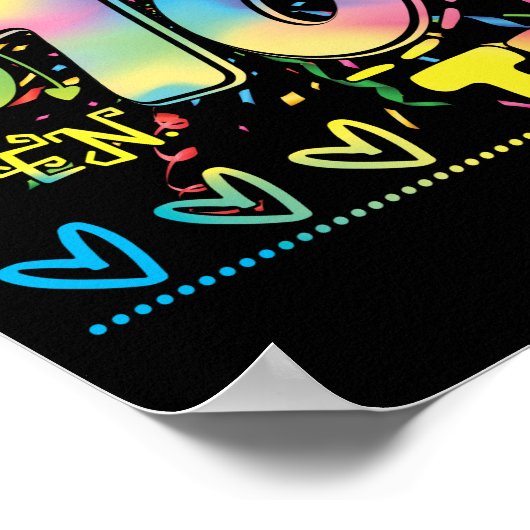 Tien jaar oude 10e verjaardag poster (Hoek)