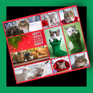 Tien katten collage cadeaupapier