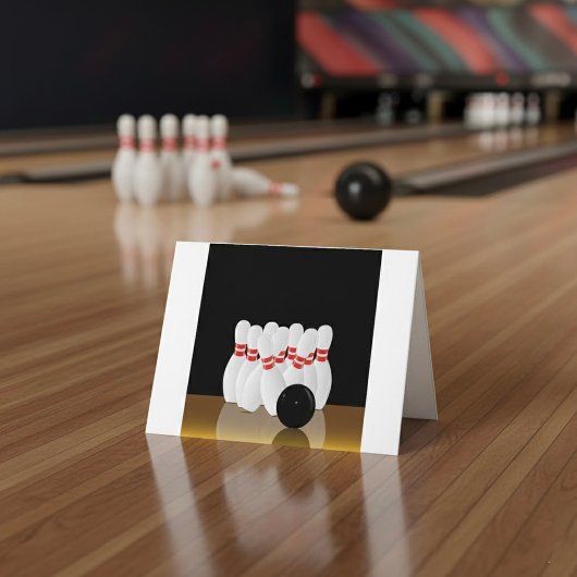 Tien Kegel Bowling Strike Bedankkaart