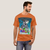 Tien kleine monsters gelukkig Holloween(v2) T-shirt (Voorkant volledig)