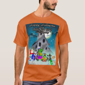 Tien kleine monsters gelukkig Holloween(v2) T-shirt (Voorkant)