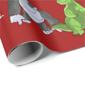 Tien kleine monsters inpakpapier (rood) (Rol Hoek)