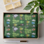 Tien kleine Monsters Tissue Paper (groen) Tissuepapier (Geschenk)