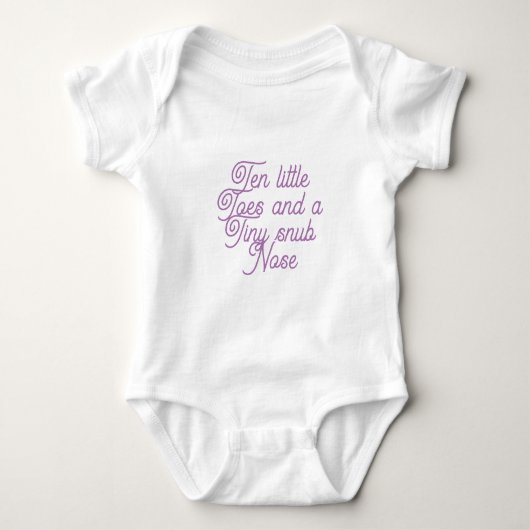 Tien kleine tenen Baby Bodysuit (Voorkant)