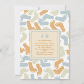 Tien kleine vingers en tenen, Schattigee Baby-aank Aankondiging (Achterkant)