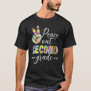 Tien-kleurstof Vrede uit tweede klas vorige dag sc T-shirt
