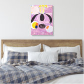 Tien Largest, nr. 6, volwassenheid | Hilma af Klin Canvas Afdruk (Insitu (Slaapkamer))