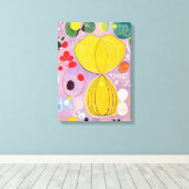 Tien Largest, nr. 7, volwassenheid | Hilma af Klin Canvas Afdruk (Insitu (Houten vloer))