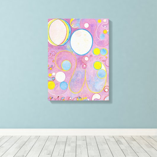 Tien Largest, nr. 8, volwassenheid | Hilma af Klin Canvas Afdruk (Insitu (Houten vloer))