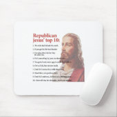 Tien lijst van republikeinse Jezus Muismat (Met muis)