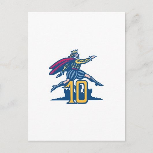 Tien lords a-Leaping Feestdagenkaart (Voorkant)