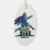 Tien lords a-Leaping Keramisch Ornament (Rechts)