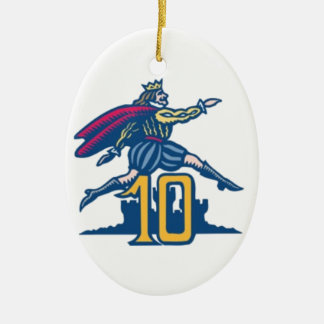 Tien lords a-Leaping Keramisch Ornament