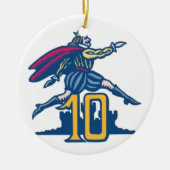 Tien lords a-Leaping Keramisch Ornament (Voorkant)