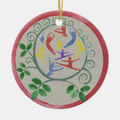 Tien lords a-Leaping kerstversiering Keramisch Ornament (Voorkant)