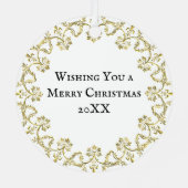 Tien Lords a-Leaping | Twaalf dagen Kerst Metalen Ornament (Achterkant)