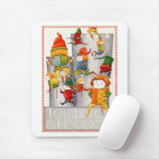 TIEN LORDS EEN LEAPENDE Mousepad Muismat (Met muis)