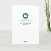 Tien Lynx a-Leaping Holiday Card Feestdagen Kaart (Achterkant)