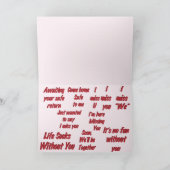 Tien manieren om te zeggen: "Ik mis je" Kaart (Binnen)