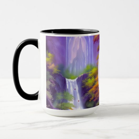 Tien mantra's voor genezende waterval koffie mok (Links)