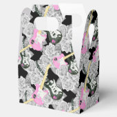 Tien meisjes rockrockpartij voor roos bedankdoosjes (Geopend)