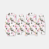 Tien meisjes rockrolfeest bedankdoosjes (Uitgevouwen)