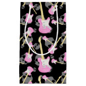 Tien meisjes rocktas met rolschedel klein cadeauzakje (Voorkant)