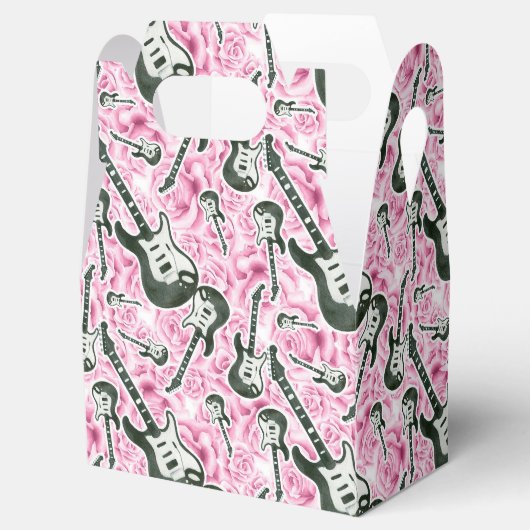 Tien meisjes rots- en rolpartij-gunstbox bedankdoosjes (Geopend)