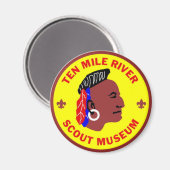 Tien Mile River Scout Museum Magnet Large (Voorkant / Achterkant)