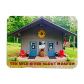 Tien Mile River Scout Museum Vooraan Flexible Magn Magneet (Horizontaal)