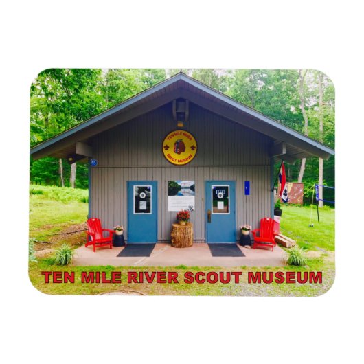 Tien Mile River Scout Museum Vooraan Flexible Magn Magneet (Horizontaal)