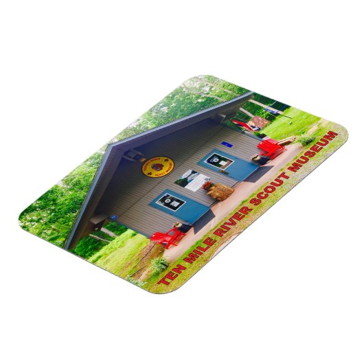 Tien Mile River Scout Museum Vooraan Flexible Magn Magneet (Linkerzijde)