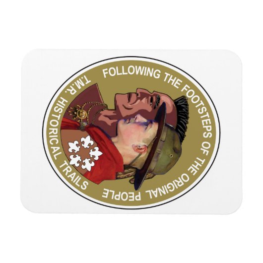 Tien miljoen historische riviersporen Flexible Mag Magneet (Horizontaal)