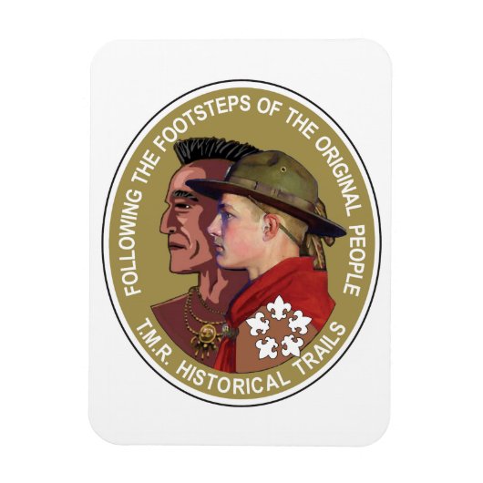 Tien miljoen historische riviersporen Flexible Mag Magneet (Verticaal)