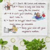 Tien Minnesota Geboden Towel Theedoek (Gevouwen)