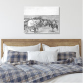 Tien minuten voor de Grote Rush Canvas Afdruk (Insitu (Slaapkamer))