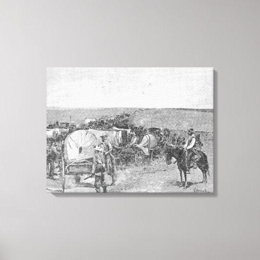 Tien minuten voor de Grote Rush Canvas Afdruk (Voorkant)