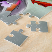 Tien Monsters: Vladimir de Vampierpuzzel Legpuzzel (Zijkant)