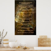 Tien Native American Geboden Poster (Keuken)